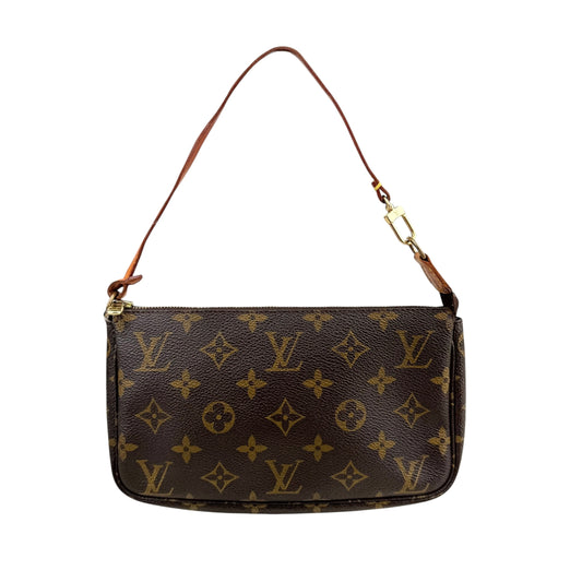 Louis Vuitton Pochette Accessoires Shoulder Bag Brown Canvas