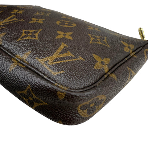 Louis Vuitton Pochette Accessoires Shoulder Bag Brown Canvas