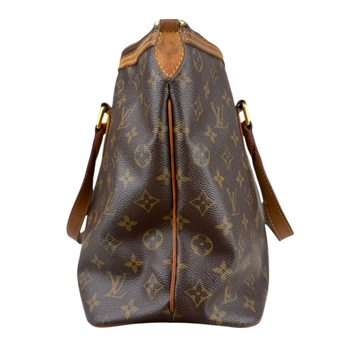 Louis Vuitton Palermo Shoulder Bag Brown Canvas