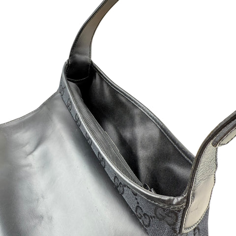 Gucci Jackie Flap in Black GG Canvas