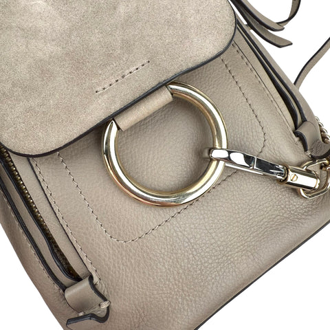 Chloe Suede & Calfskin Small Faye Backpack