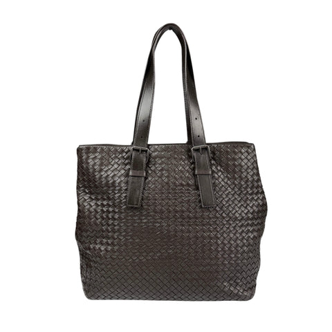 Bottega Veneta  Nappa Intrecciato Belted tote bag Brown