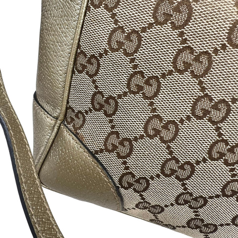 Gucci GG Canvas Tote Bag- Brown Satchel