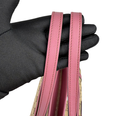 Gucci GG Monogram Medium Joy Tote Peonia Flower