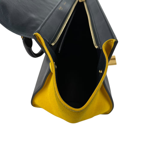 Celine Tricolor Trapeze Leather Shoulder Bag Leather Shoulder Bag Trapeze