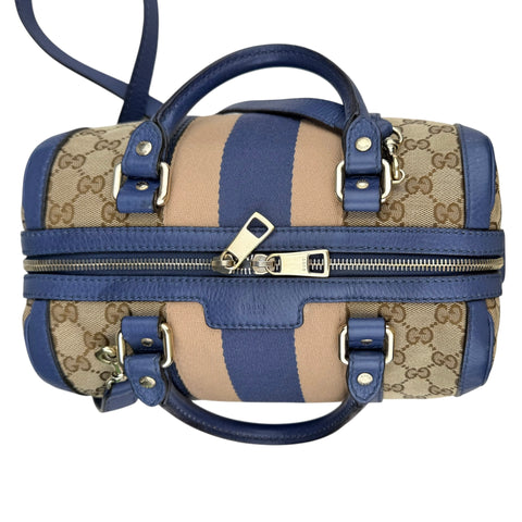 Gucci Small GG Canvas Web Joy Boston Bag satchel