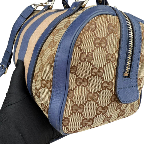 Gucci Small GG Canvas Web Joy Boston Bag satchel