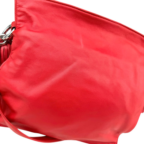 Loewe Flamenco Red Leather Shoulder Bag