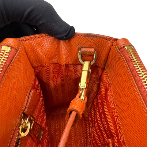 Prada Galleria Saffiano leather bag Orange