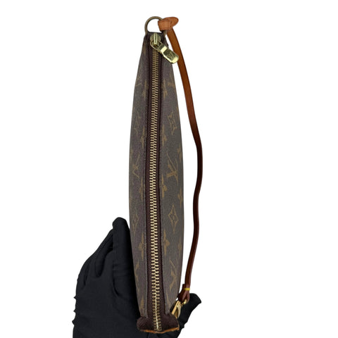 Louis Vuitton Pochette Accessoires Shoulder Bag Brown Canvas