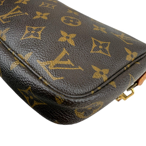 Louis Vuitton Pochette Accessoires Shoulder Bag Brown Canvas