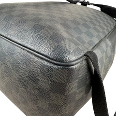 Pre-owned louis-vuitton-damier-graphite-josh-backpack-black-front
