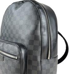 Pre-owned louis-vuitton-damier-graphite-josh-backpack-black-front