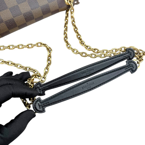 Louis Vuitton Vavin Shoulder Bag PM Black Damier Ebene Canvas