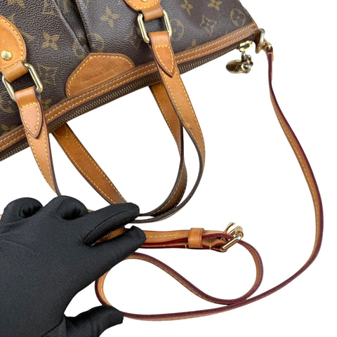 Louis Vuitton Palermo Shoulder Bag Brown Canvas