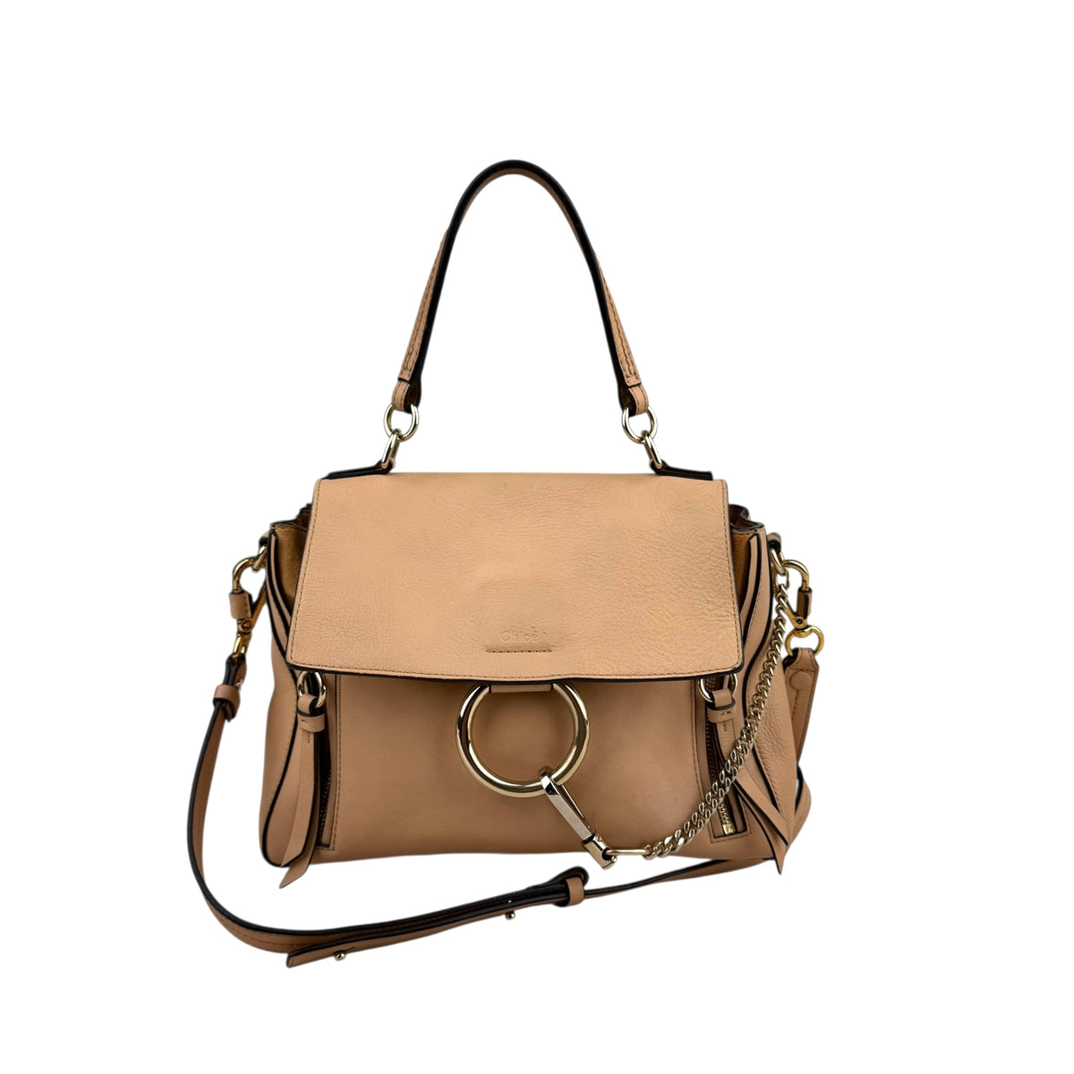 Chloe Medium Faye Day Bag  Nude Leather