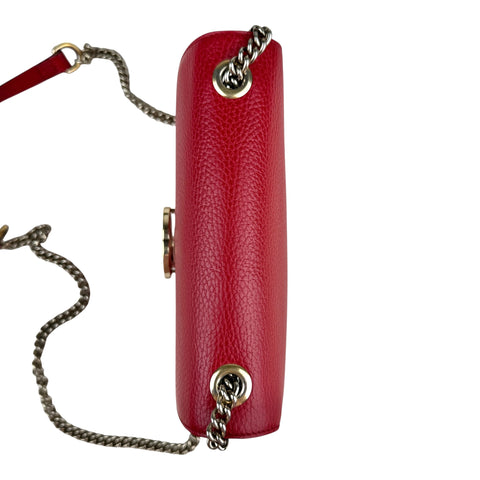 Gucci Small Dollar Interlocking G Crossbody Red