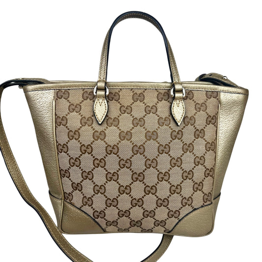 Gucci GG Canvas Tote Bag- Brown Satchel