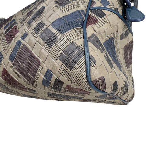 Bottega Veneta Nappa Intrecciato Mosaic Boston Mist Brique