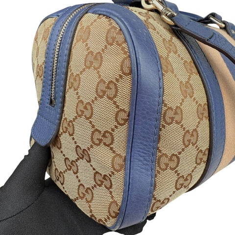 Gucci Small GG Canvas Web Joy Boston Bag satchel