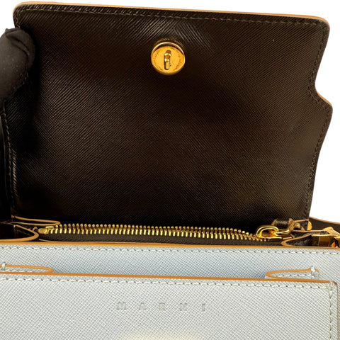 Marni Medium Colorblocked Leather Trunk Shoulder and Crossbody Bag