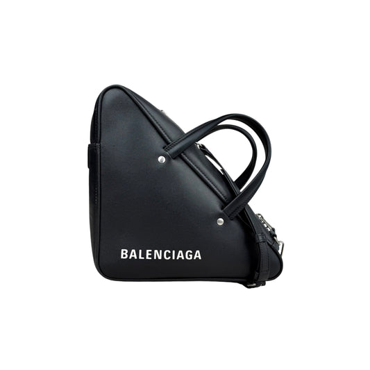 Balenciaga Triangle Leather Handbag with Logo