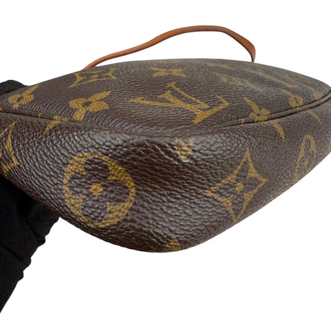 Louis Vuitton Pochette Accessoires Shoulder Bag Brown Canvas