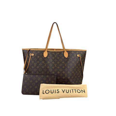 Louis Vuitton Neverfull Tote GM Brown Canvas Monogram