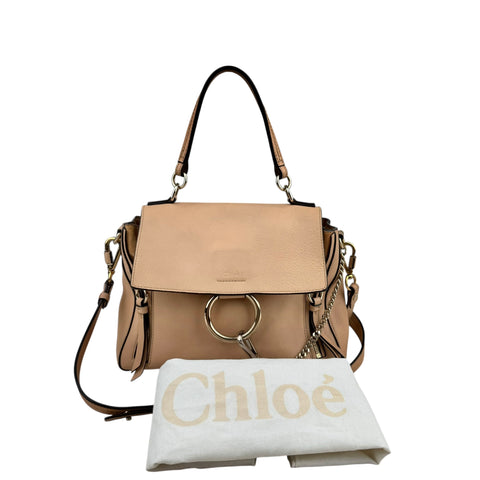 Chloe Medium Faye Day Bag  Nude Leather