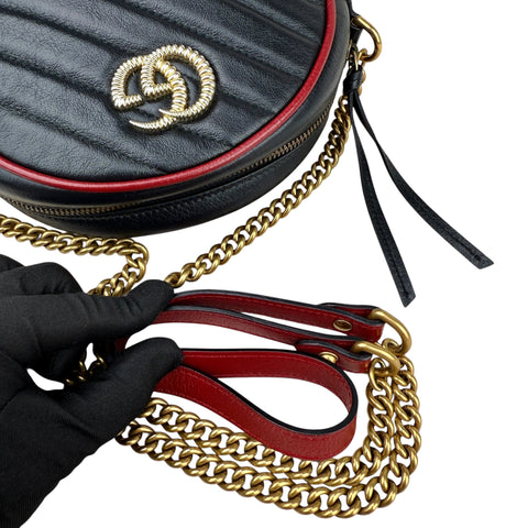 Gucci GG Marmont Mini Round Shoulder Bag