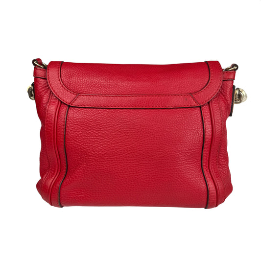 Gucci Leather Bella Shoulder Bag Red