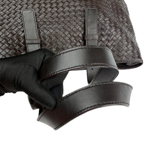 Bottega Veneta  Nappa Intrecciato Belted tote bag Brown