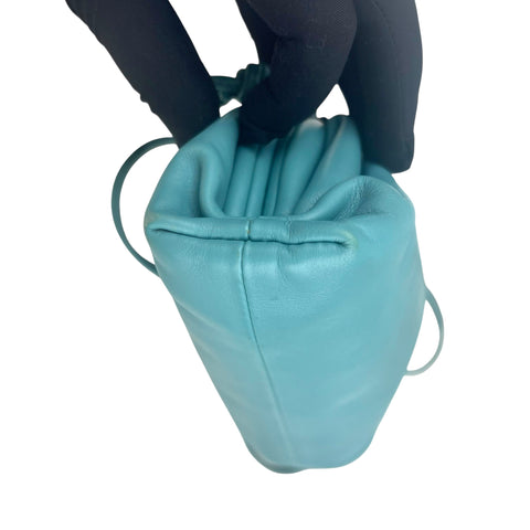 Bottega Veneta Mini Pouch Teal Leather Crossbody Clutch Bag Blue Light blueBotte