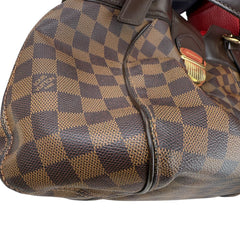 Pre-owned louis-vuitton-sistina-damier-ebene-canvas-shoulder-bag-front