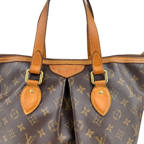 Louis Vuitton Palermo Shoulder Bag Brown Canvas