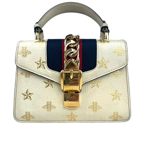 Gucci Sylvie Top Handle leather handbag