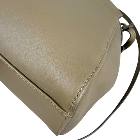 Fendi Peekaboo 2WAY Shoulder Bag Hand Bag Beige