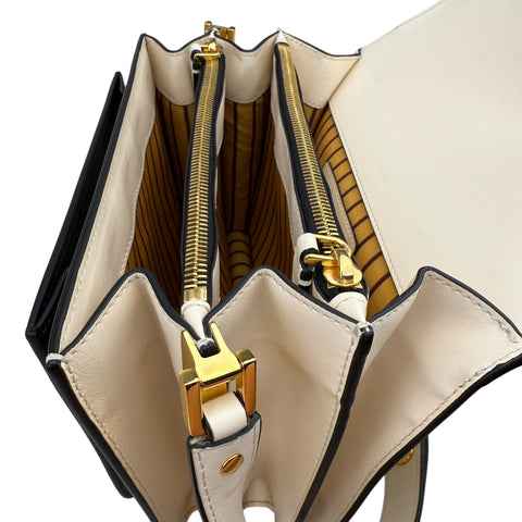 Marni Medium Colorblocked Leather Trunk Shoulder and Crossbody Bag