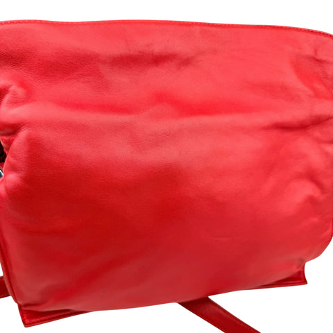 Loewe Flamenco Red Leather Shoulder Bag
