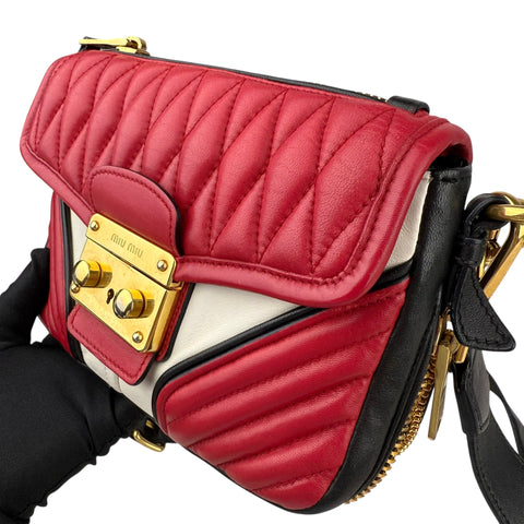 Miu Miu Confidential napa Biker bag