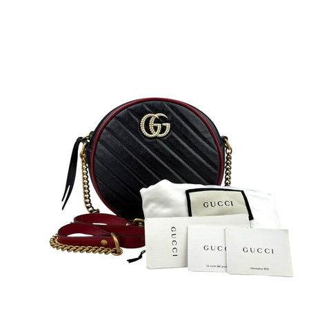 Gucci GG Marmont Mini Round Shoulder Bag