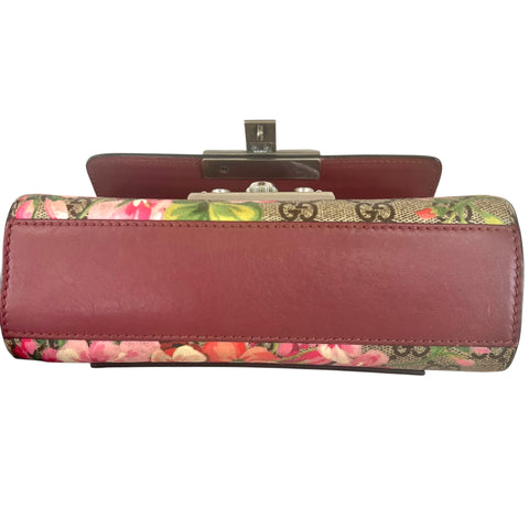 Gucci Supreme Bloom Supreme Padlock Shoulder Bag