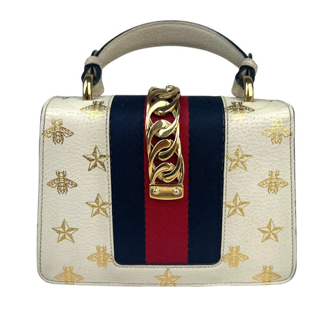 Gucci Sylvie Top Handle leather handbag