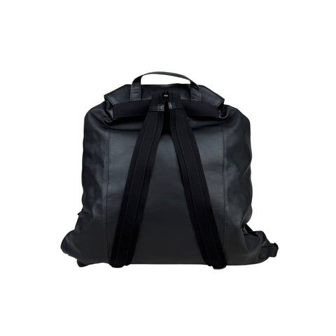 Bottega Veneta Intrecciato Leather Backpack Unisex - Black