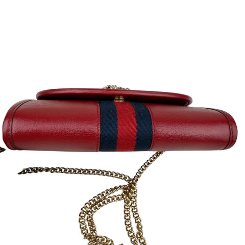 Gucci Red Rajah Leather Crossbody Bag Brown Multiple colors