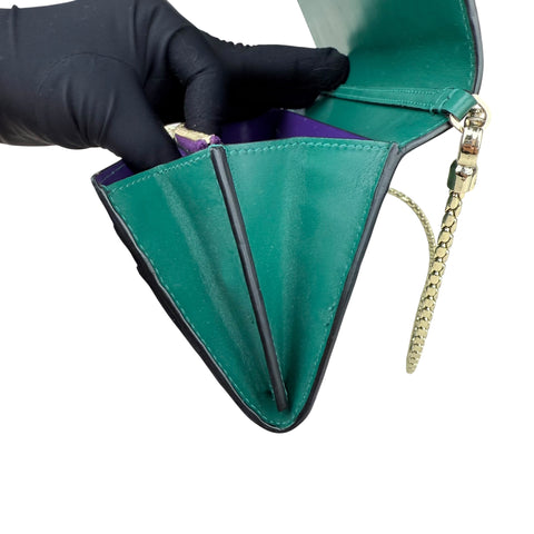 Bvlgari Green Serpenti Forever Chain Wallet