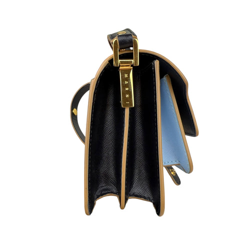 Marni Medium Colorblocked Leather Trunk Shoulder and Crossbody Bag