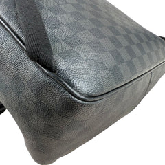 Pre-owned louis-vuitton-damier-graphite-josh-backpack-black-front