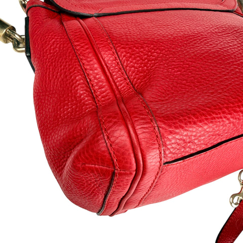 Gucci Leather Bella Shoulder Bag Red