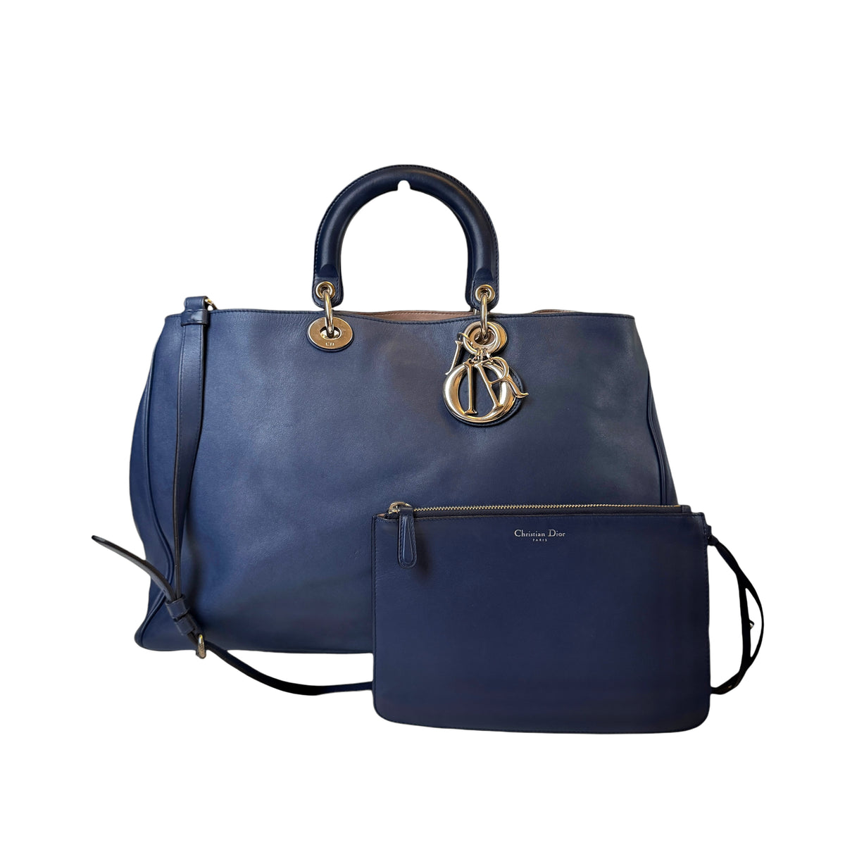 Dior Calfskin Diorissimo Medium Blue